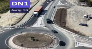 VIDEO. Atenție, șoferi! Intersecția DN1 cu DJ 105G, de la Avrig, a fost transformată în sens giratoriu