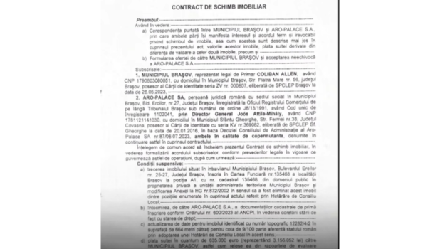 VIDEO și DOCUMENTE. „Afacere” marca USR Brașov! Cum voia Coliban să dea terenul din centrul Brașovului la schimb pentru niște hale din Bartolomeu 4 parcare aro 3