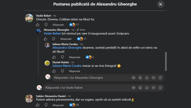 Brașovenii s-au săturat de USR! Din cele 50 de comentarii de pe pagina consilierului Gheorghe doar două sunt pozitive. Culmea, era o postare despre fostul primar Allen Coliban! 2 postare USR COMENTARII 3