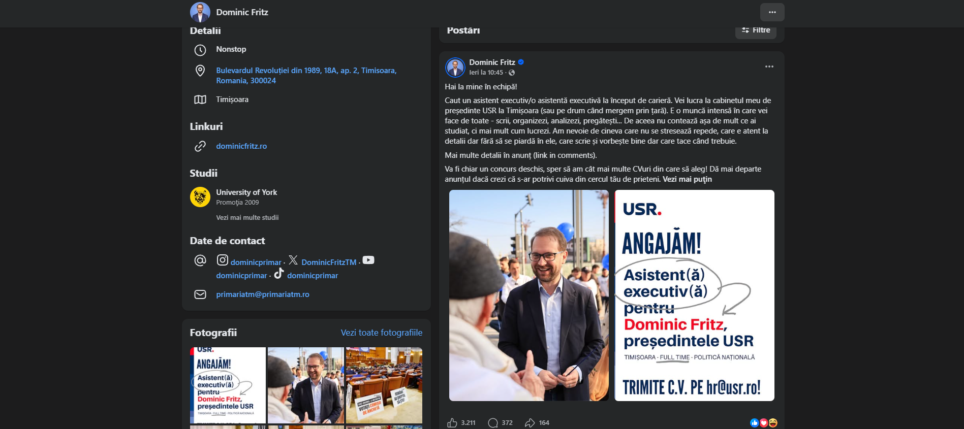 De ce nu au vrut liderii USR să taie subventiile de partid? Ca să aibă si Fritz un salariu! 1 Captura de ecran 2026 10 09 122449