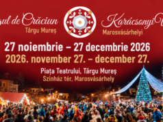Târgul de Crăciun revine în Piața Teatrului din Târgu Mureș. O lună de evenimente și surprize pentru vizitatori